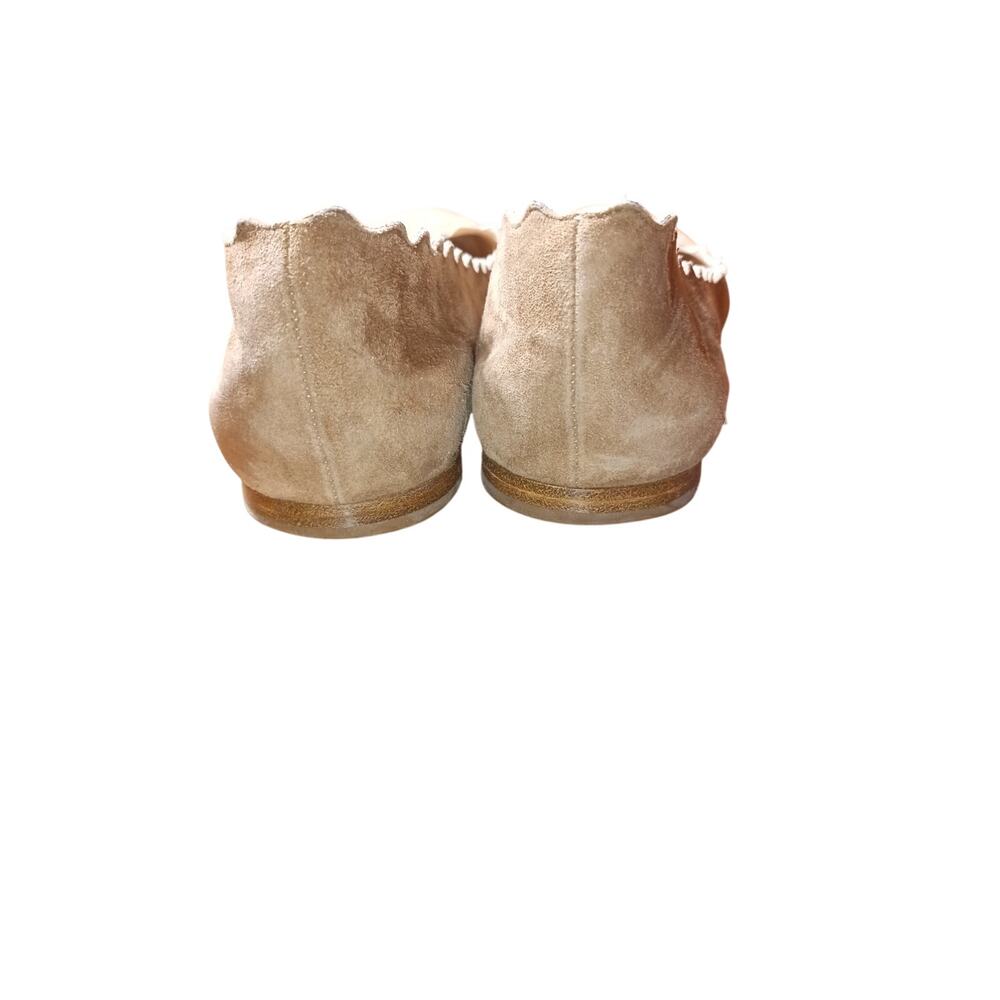 Chloe Lauren Tan suede Ballet flats Tan Size EU 37 US 6.5 - Picture 4 of 7